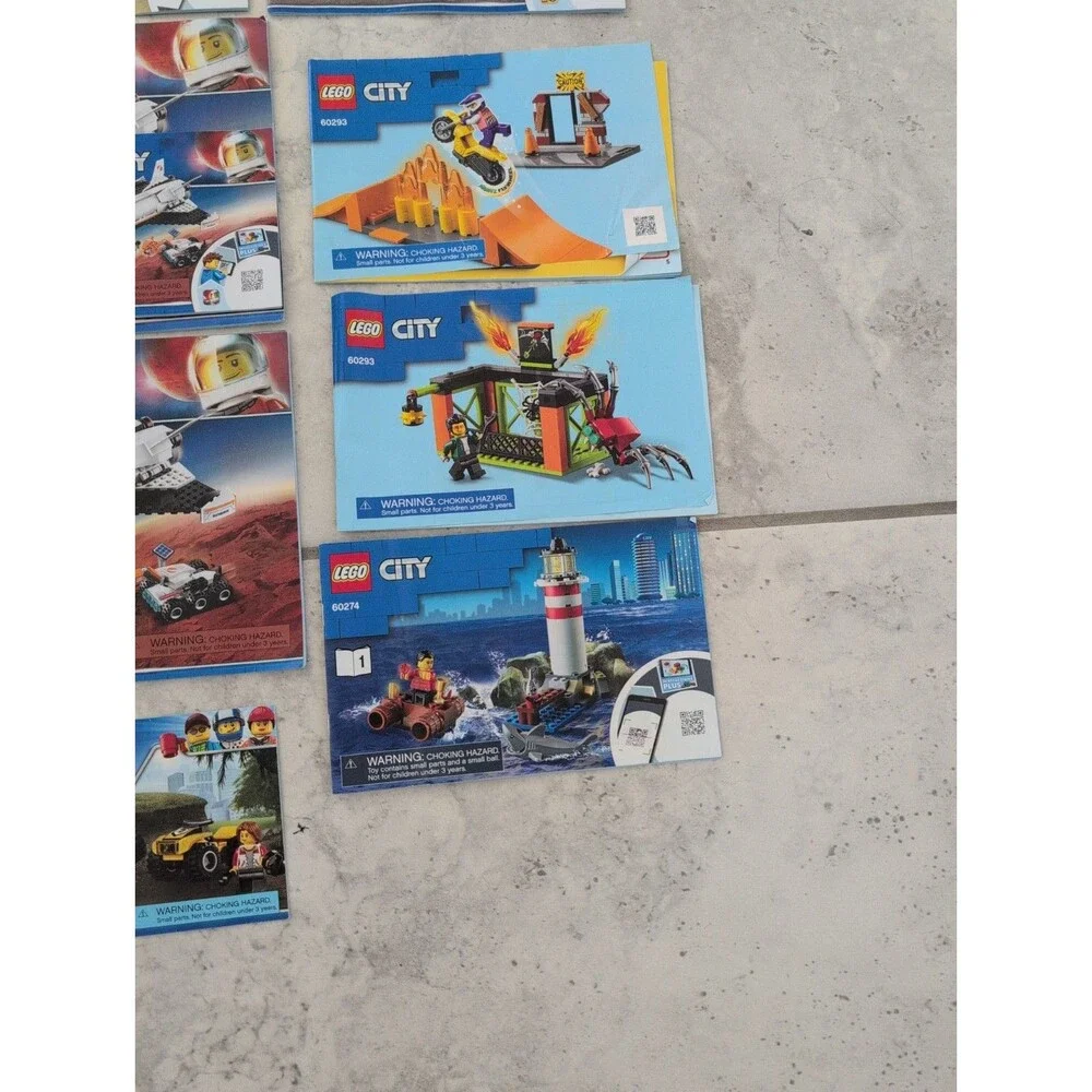 LEGO CITY Instruction Manuals: Lot of 24 Booklets (See Details for Item #s)